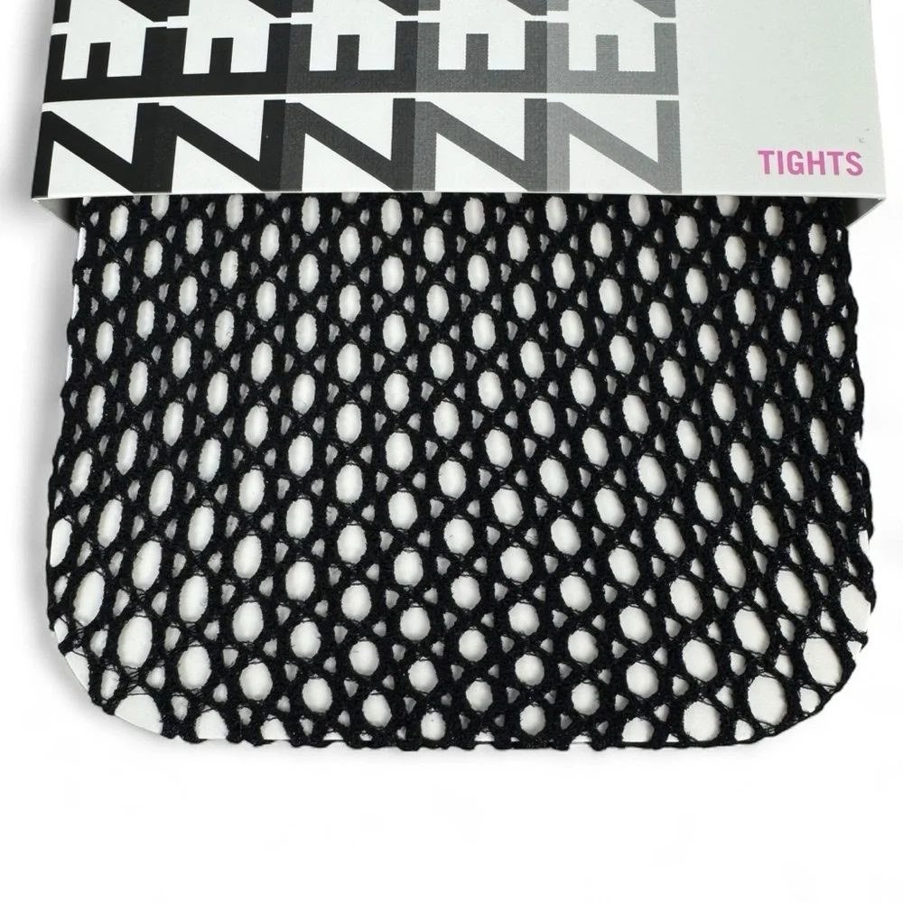 HUE Zeza B Oval Net Tights‎ Womens Size M/L Black Openwork Tights
